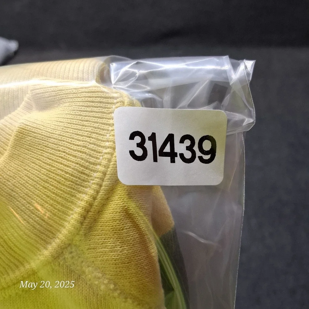 VTG Ultra Sweats Pannill Flower Painted‎ Sweatshirt Yellow Adult Size Large